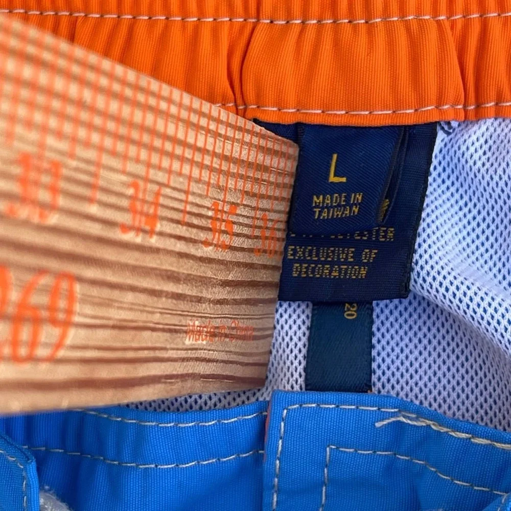 Polo Sport Ralph Lauren Swim‎ Shorts Blue Men’ Large Great EUC Side Pocket